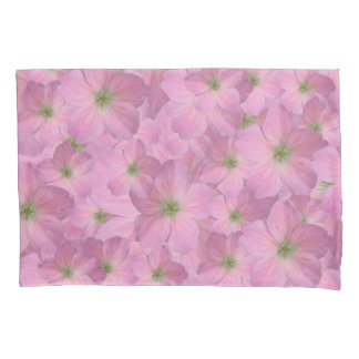 Botanisches Rosa Geranium Kissenbezug