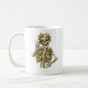 Botanisches Skelett-Friedenspose – Der Humor der N Kaffeetasse