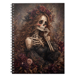 Botanisches Skelett Journal Notizblock