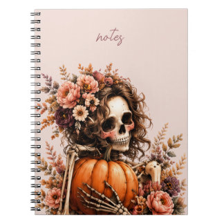 Botanisches Skelett Journal Notizblock