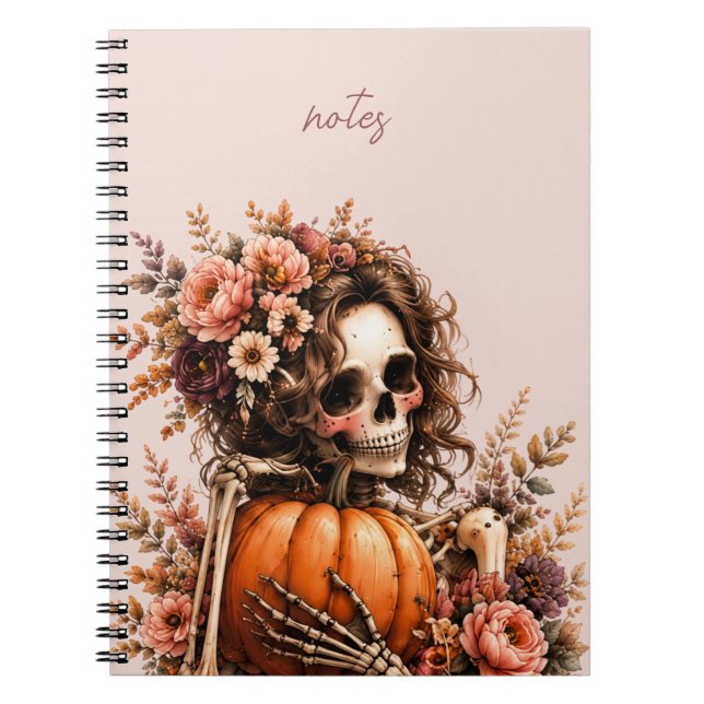 Botanisches Skelett Journal Notizblock (Vorderseite)