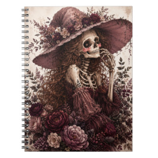 Botanisches Skelett Journal Notizblock