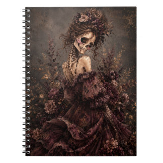 Botanisches Skelett Journal Notizblock