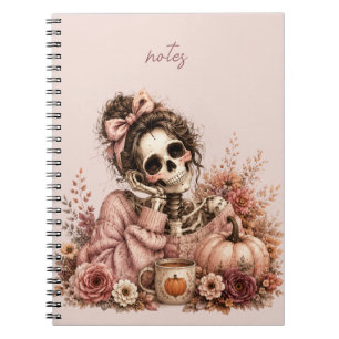 Botanisches Skelett Journal Notizblock