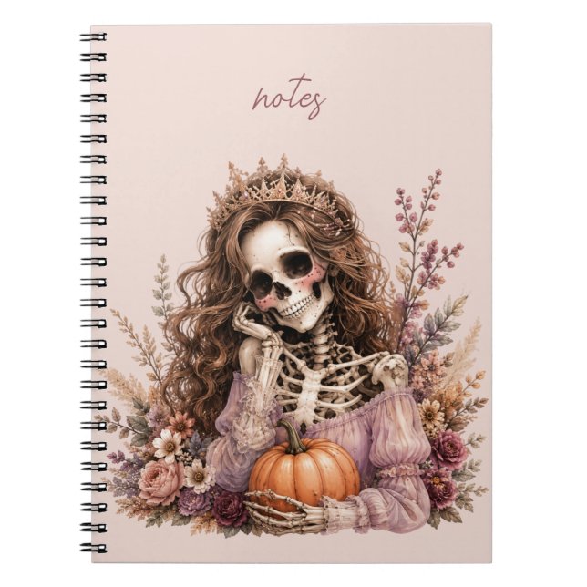 Botanisches Skelett Journal Notizblock (Vorderseite)
