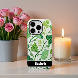 Botanisches Smartphone mit grüner Blattfarbe iPhone 16 Pro Hülle