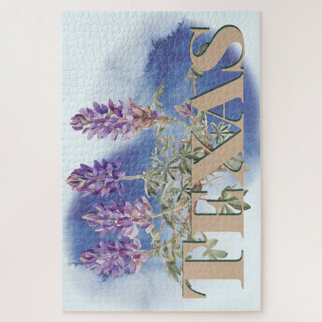 Botanisches Texas Bluebonnet 2 (Vertikal)