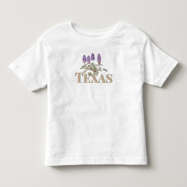 Botanisches Texas Bluebonnet 2 Kleinkind T-shirt (Vorderseite)