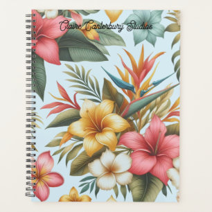 Botanisches tropisches Blumenmuster  Planer