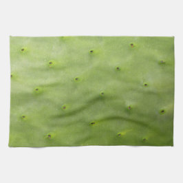 Botanisches tropisches grünes Kaktus-Foto Handtuch