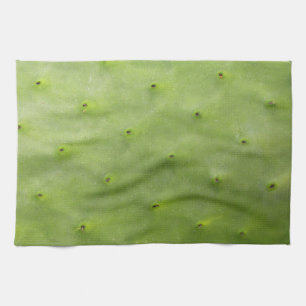 Botanisches tropisches grünes Kaktus-Foto Handtuch