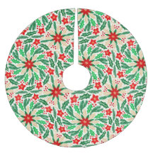 Botanisches Urlaubsmuster Holly und Poinsettia