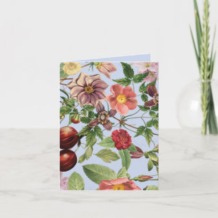 Botanisches Vintage-Design Dankeskarte