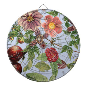 Botanisches Vintage-Design Dartscheibe