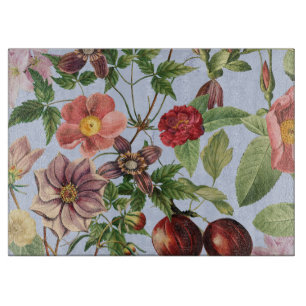 Botanisches Vintage-Design Schneidebrett