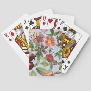 Botanisches Vintage-Design Spielkarten