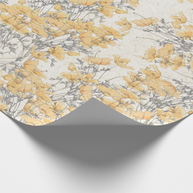 Botanisches Vintages Geschenkpapier (Ecke)