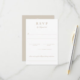 Botanisches Wappen Monogram Wedding RSVP Card Karte