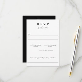Botanisches Wappen Monogram Wedding RSVP Card Karte