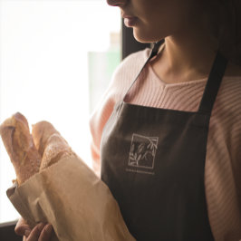 Botanisches Wappen | Zeitlose Monogramm Schürze