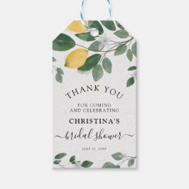 Botanisches Wasserfarben Lemon & Greenery Vielen D Geschenkanhänger