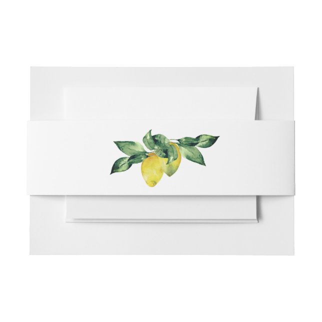 Botanisches Wasserfarbenemon Hochzeit Einladung Einladungsbanderole (Vorderseite Beispiel)