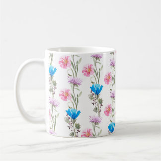 Botanisches Wasserfarbmuster Kaffeetasse