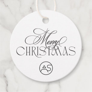 Botanisches Weihnachts-Firmenlogo Geschenkanhänger