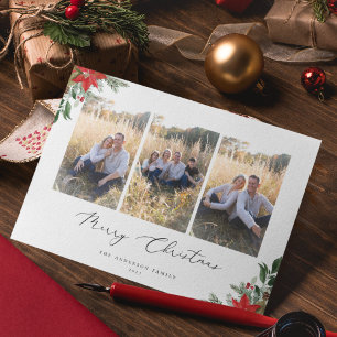 Botanisches Weihnachtsgebäck Feiertagskarte