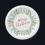 Botanisches Weihnachtsrot und grünes Festival Pappteller<br><div class="desc">Die Weihnachtsfeier mit den Weihnachtsfeiern, die für eine Feier, eine Winterhochzeit oder eine Weihnachtsfeier im Juli 2025 ideal sind, wird Sie mit saisonalen Beifall zu Ihrem festlichen Tischdekor bringen. Mit eleganten Botanicals in Aquarellfarbe mit roten Beeren und grünem Blattwerk verleiht dieses Coed-Design jeder Ansammlung eine geschlechtsneutrale, raffinierte Touch. Der Satz...</div>
