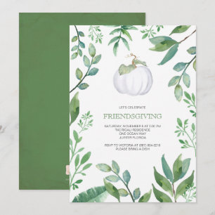Botanisches Weißes Kürbisgewächse Freundschaft Einladung
