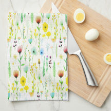 Botanisches Wildblumen-Wiesen-Muster