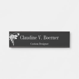 Botanisches zeichnendes hängende türschild