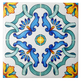 Botanisches Ziermediterranes Fliese