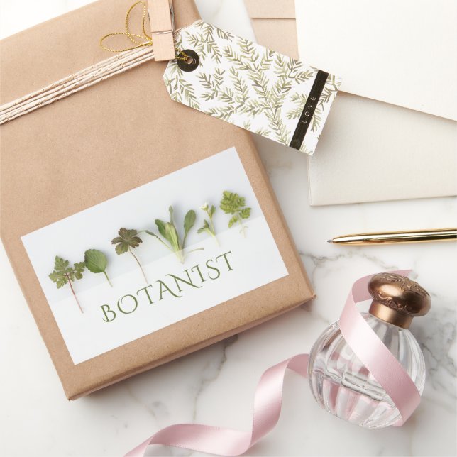 Botanistin Rechteckiger Aufkleber (Schenken)