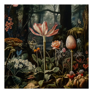 Botanticals in einem Dschungel Poster