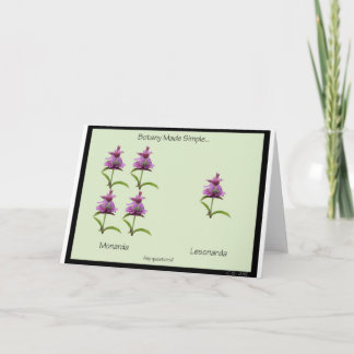 Botany Made Simple 7 x 5 Carte de voeux - vide