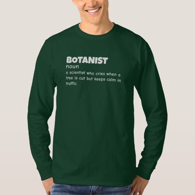 Botany Teacher Funny Definition T-Shirt (Vorderseite)