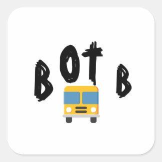 BOTB-Aufkleber Quadratischer Aufkleber