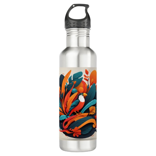 Botella Reutilizable Arte Equilibrio Natural Edelstahlflasche (Vorderseite)