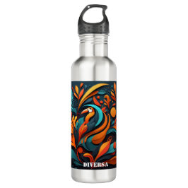 Botella Reutilizable Arte Simbólico Natural Edelstahlflasche