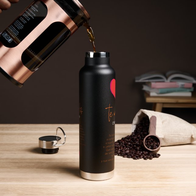 BOTELLA TERMICA CON POEMA  TRINKFLASCHE (Kaffee)