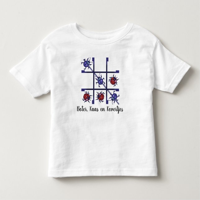 Boter, kaas en kevertjes. Pixelart Kleinkind T-shirt (Vorderseite)