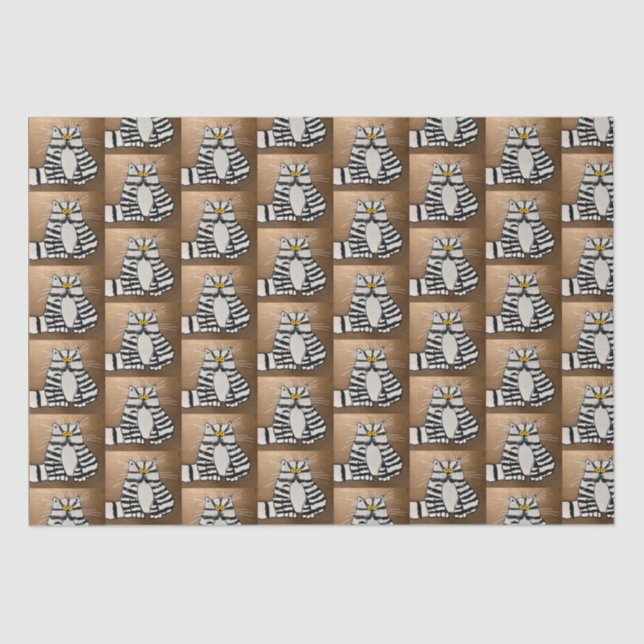 Botero's Cat Tissue Paper Seidenpapier (Vorderseite)