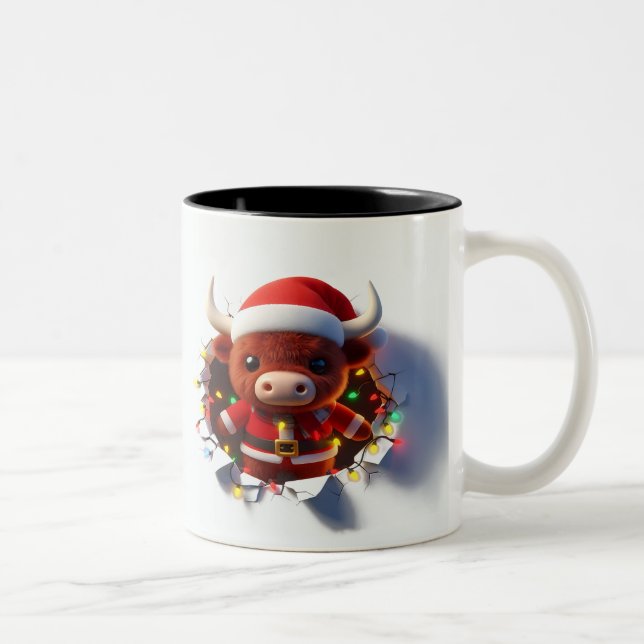 Both Side 3D Christmas | Merry Christmas Mug (Droit)