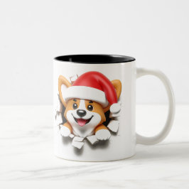 Both Side 3D Christmas Wird Merry Christmas Mug Zweifarbige Tasse