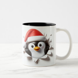 Both Side 3D Christmas Wird Merry Christmas Mug Zweifarbige Tasse