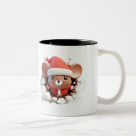 Both Side 3D Christmas Wird Merry Christmas Mug Zweifarbige Tasse