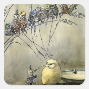 „Bother the Gnat“ von A Duncan Carse Quadratischer Aufkleber