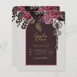 BOTHIC ROSE Burgund Hochzeit im Herbst